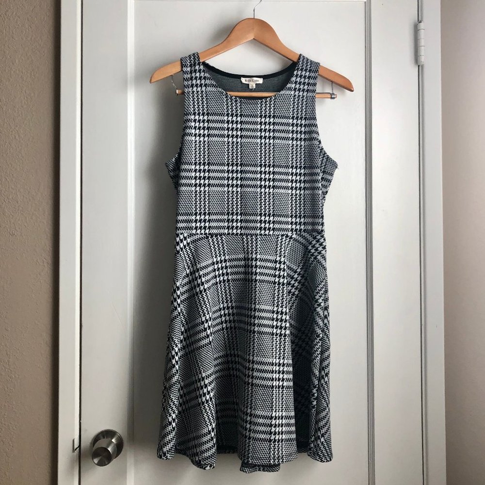 Black and White Houndstooth Dress